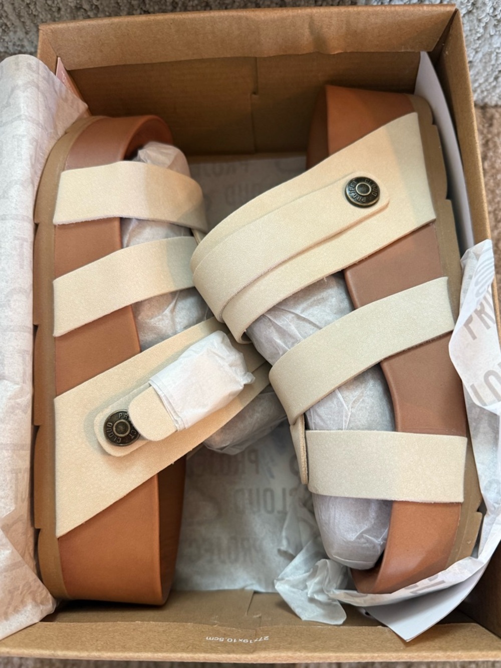 NIB Project Cloud Platform Sandals – Strappy Wedge Sandals